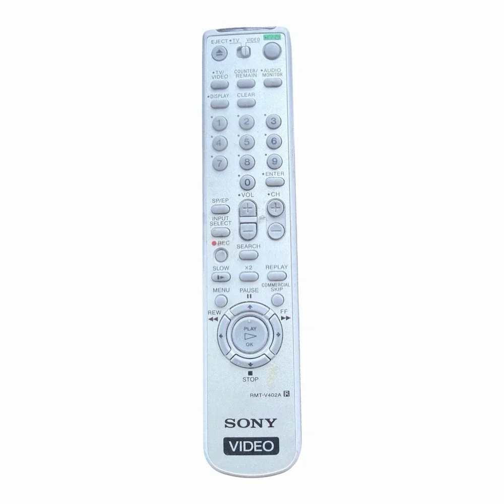 Sony RMT-V402A VCR Video TV Remote Model Genuine OEM - Silver